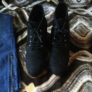 Black ankle boots